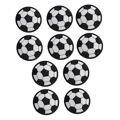 Ciieeo 20 Stk Gestickte Fußball-stoff Aufkleber Jeansjacke Rückenpatch Reparaturaufkleber Zum Selbermachen Fußball Patch Zum Aufbügeln Aufnäher Für Jacken Kind Rucksack Rechner Polyester von Ciieeo