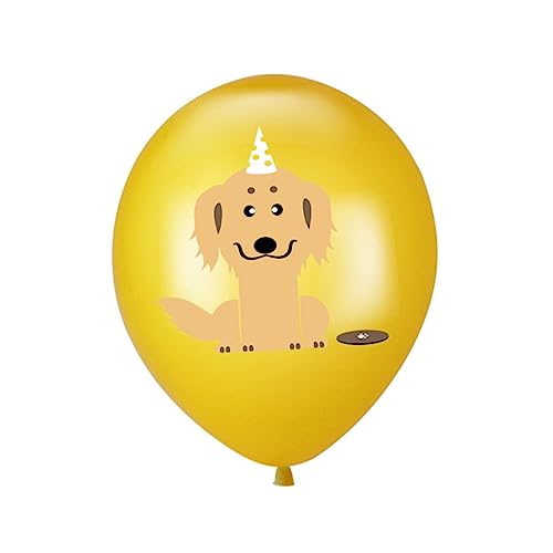 Ciieeo 20 Stück 12 Tierballons Ballonhund Partyballons Latexballons Tierlatexballon Bedruckter Latexballon von Ciieeo