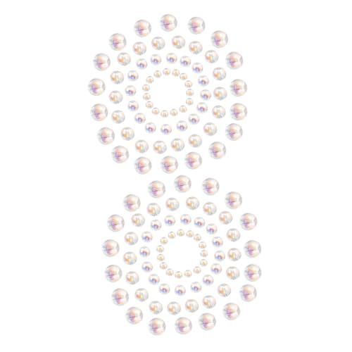 Ciieeo 200 Stk Transparente ab-farbige Perlen Glasperlen gemstone beads DIY & Handwerk bunter Schmuck Ringschmuck Perlen zum Basteln Verschiedene Perlen für die Schmuckherstellung von Ciieeo