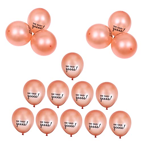 Ciieeo 20St -Goldballon dekorativer Luftballon Ballongirlande Brautballons trendiges junggesellinnenabschied bachelorette party Partydekoration Partyballons Emulsion von Ciieeo