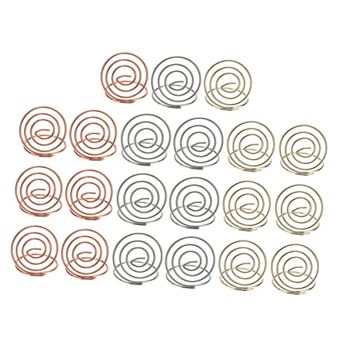 Ciieeo 21Stücke Teiliges Drahtkartenhalter Tischplatzkartenhalter für Hochzeiten Jubiläen und Partys Runde Form Roségold Ciieeo 21Stücke Teiliges Drahtkartenhalter Tischplatzkartenhalter für Hochzeiten Jubiläen und Partys Runde Form Roségold von Ciieeo