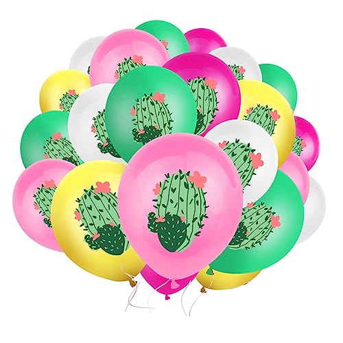 Ciieeo 25st Kaktus Ballon Luftballons Mit Stranddekoration Partyballons Hawaiianische Ballons Partyzubehör Party Gefälligkeiten Ballons Mit Hawaii-thema Dekorationsballons Emulsion von Ciieeo