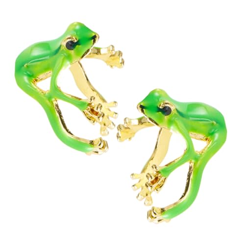 Ciieeo 2st Froschring Frosch Ringe Süßes Froschzeug Lustige Ringe Frauenring Süßer Tierring Ringe Frauen Ringschmuck Damen Tierischer Einfacher Ring Tiere Ringe Damenring Legierung Green von Ciieeo