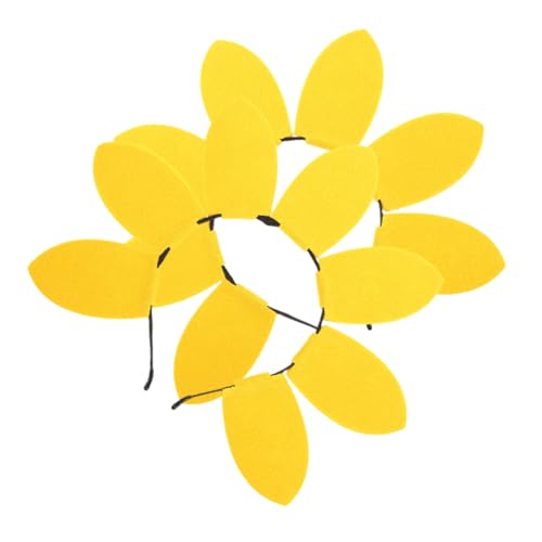 Ciieeo 2st Sonnenblumen-stirnband Party-haare Gastgeschenke Feiertagsstirnbänder Für Frauen Sonnenblumen-kopfschmuck Süßer Damenkopfschmuck Haarreifen Für Frauen Yellow Plastik von Ciieeo