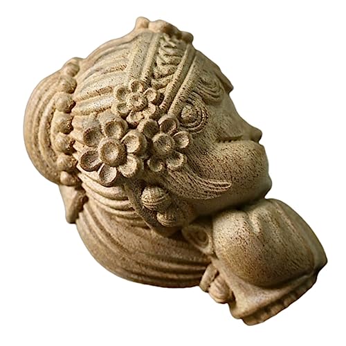 Ciieeo 2st Tsing Yi Hua Dan Ornamente Chinesische Statue Aus Holz Tischdekoration Chinesische Fengshui-Figur Desktop-charakterfigur Büro Goldene Phoebe Fernsehschrank Dekoration Aus Holz von Ciieeo