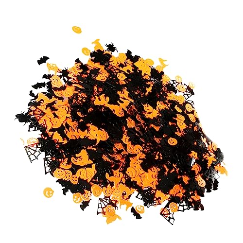 Ciieeo 3 Stück 1 Halloween-Konfetti Halloween Konfetti werfen Halloween-Tischstreuung Spinnenfetzen Frag halloween dekoration halloween-dekoration esstisch Kürbisreste Tischreste Plastik von Ciieeo