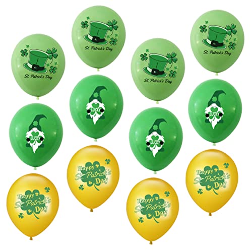 Ciieeo 30St Ballonanzug ballon set luftballons set luftballongirlanden dekoration party Grün-weiße Ballons st patricks day dekorationen grüner Ballon Partyzubehör Latexballons Emulsion von Ciieeo