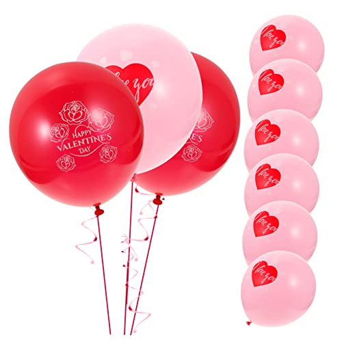 Ciieeo 36st Valentinstag Ballon Ballonpumpe Dekorationen Brautballons Aus Folie Feiertagsballons Luftballons Zum Vatertag Geburtstagsballon Party Geburtstagsbanner Latexballons Emulsion von Ciieeo