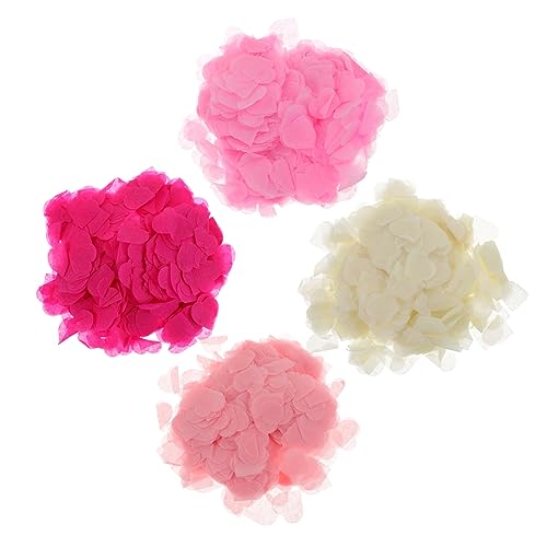 Ciieeo Festival Konfetti Hochzeit Mittelstücke Tissue Konfetti 4 Packs Herz-form Papier von Ciieeo