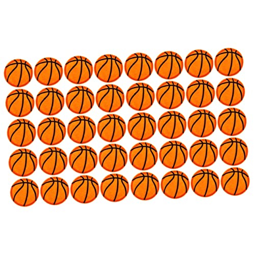 Ciieeo 40 STK Basketball-Aufkleber Knieflicken Für Kinder Basketball-dekor Dekorativer Aufnäher Applikationsaufkleber Zum Aufnähen Aufnäher Für Kleidung Stoffapplikation Patch Polyester von Ciieeo