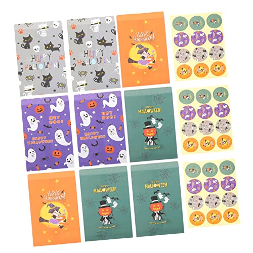 Ciieeo 48pcs Praktische Süßigkeitenbeutel Cartoon Geschenktüten Halloween Papiertüten Festival Accessoire von Ciieeo