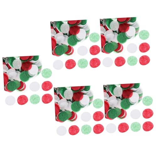 Ciieeo 5 Stück 2 Weihnachtskonfetti Weihnachtsbedarf rotes Konfetti Weihnachtsmischung Konfetti weihnachtsbasteln weihnachts basteln weihnachtsdeko Festival-Glitzer Partyzubehör Papier von Ciieeo