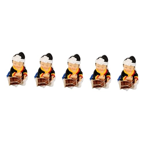 Ciieeo 5 Stück Koreanische Kleidung Ornamente Kleidungsstück Koreanische Hanbok Puppen Koreanische Hanbok Figur Hanbok Spielzeug Dekoration Koreanische Hanbok von Ciieeo