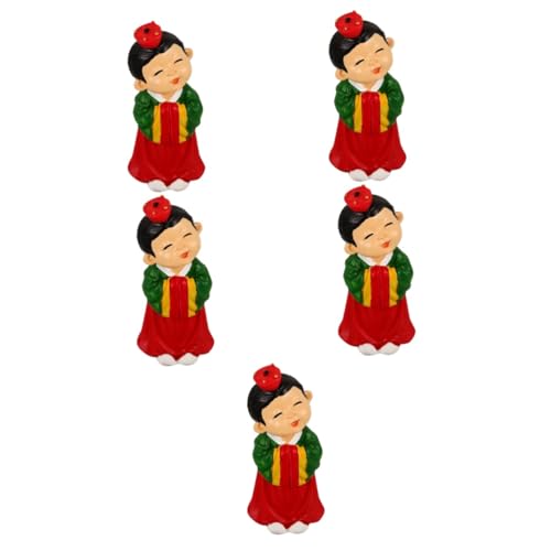 Ciieeo 5 Stück Koreanische Kleidung Puppenornamente Kleidungsstück Koreanische Hanbok Puppen Im Koreanischen Stil Traditionelle Hanbok Cartoon Hanbok Niedliche von Ciieeo