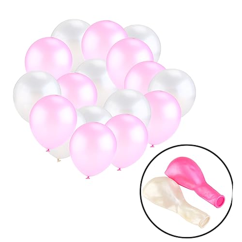 Ciieeo 50 Stück Latexballon Ballon Für Die Hochzeit Rosa Luftballons Rosa Ballon Perlmutt Glänzender Ballon Konfetti-luftballons Ballon Für Kinderspaß Hochzeitsballons Klare Luftballons von Ciieeo