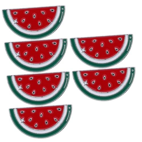 Ciieeo 6 Stk Legierungs-wassermelonen-brosche Wassermelonen-brustnadel Anstecknadeln Aus Palästina Brosche in Wassermelonenform Palästina Steht Für Schmuck Gewandkragennadel Rot von Ciieeo