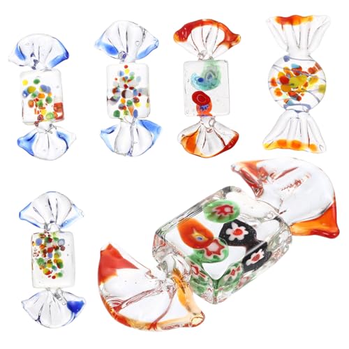 Ciieeo 6 Stück Glas Süßigkeiten Lebensechte Süßigkeiten Tischdekoration Eingangsdekoration Halloween Dekoration Für Zuhause Herbst Dekoration Für Küche Süßigkeiten Ornament von Ciieeo