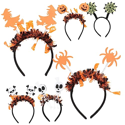 Ciieeo 6 Stück Halloween Haarreifen Halloween Kostüme Halloween Haarband Cosplay Stirnband Für Halloween Stirnbänder Halloween Stirnband Halloween Hut Halloween Dekoration von Ciieeo