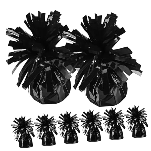 Ciieeo 8 Stück Gewichte für Ballongewicht hochzeit ballons ballon halter ballonbeschwerer Gewicht des Hochzeitsballons Gewichte für Luftballons das Haustier Black von Ciieeo