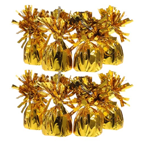 Ciieeo 8st Ballongewichte Weihnachtsparty-dekoration Gewichte Für Heliumballons Folienballongewicht Heliumballonhalter Geburtstagsparty- Gewichte Für Golden Pvc von Ciieeo