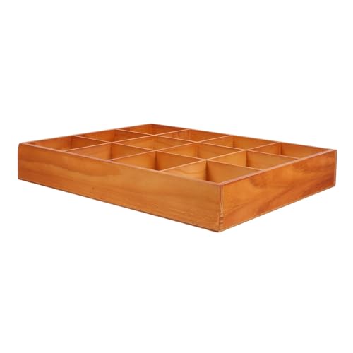 Ciieeo Aufbewahrungskiste Krawatten-organizer Krawattentrenner-organizer Schrank Organizer Kommoden-schubladen-organizer Garderobenorganisatoren Schubladenfächer Hölzern Light Brown von Ciieeo