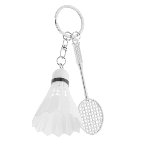 Ciieeo Badminton Schlüsselanhänger Schlüsselanhänger Schlüsselanhänger Schlüsselanhänger Tasche Hängende Dekoration Badminton Schmuck Badminton Ball Schlüsselanhänger Sportball von Ciieeo