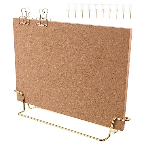 Ciieeo Bürodekoration 1 Satz Notiztafel Bildtafel Memoboard Aus Kork Büro-schreib- Holz-pinnwand ständer Gitter Bilderrahmen Bildschirm Memoboard Schwarzes Brett A4 Foto Metall von Ciieeo