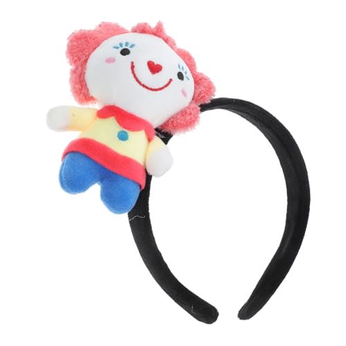 Ciieeo Clown-Stirnband clown kopfbedeckung Mützen Clown Perücke Clown-Zubehör Clownhüte Clown-Kostüm Halloween-Haarbänder Clown-Haarband lustiger Clown-Kopfschmuck Haarschmuck Stoff von Ciieeo