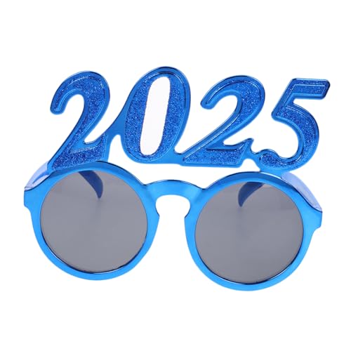 Ciieeo Digitale Brille 2025 Zahlenbrille Neuartige Sonnenbrille Neujahrsbrillen-requisite Brillen-foto-requisite Partyzubehör Für Das Neue Jahr 2025 Brille 2025 Neujahrsbrille Blue Stk von Ciieeo