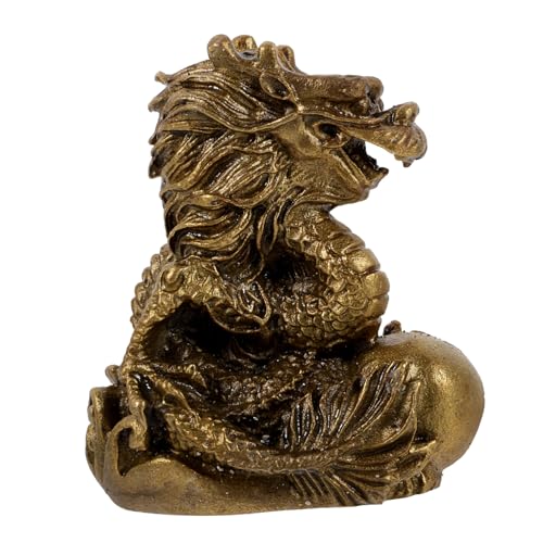 Ciieeo Drachenornament Drachenskulptur Mini Tierkreiszeichen Drache Chinesische Maskottchen Dekoration Drachenform Verzierung Drache Basteldekoration Chinesische Drachen von Ciieeo