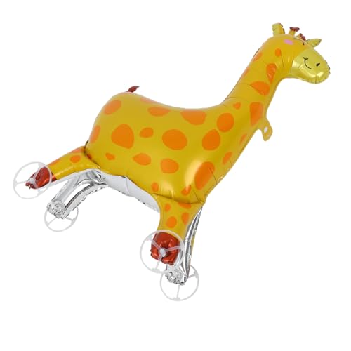 Ciieeo Giraffenballon Aufblasbare Tiere Luftballons Für Dschungel-mottopartys Babyparty-partydekorationen Geburtstagsdekorationen Aufblasbare Dschungeltiere Yellow Aluminiumfolie von Ciieeo