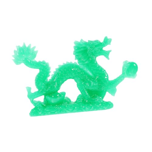 Ciieeo Grüne Drachenstatue Aus Kunstharz Gespenster-Halloween-Dekorationen Jade-Drache Drachenlampe Chinesischer Drache Gruseliges Drachenfiguren Drachendekor Light Green von Ciieeo