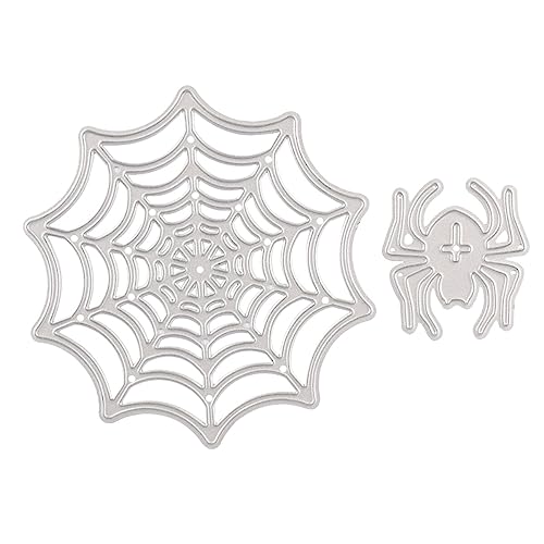 Ciieeo Halloween-Spinnen-Stanzformen Spinnennetz-Metallstanzformen Spinnennetz-Metallstanzformen Für Die Kartenherstellung Scrapbooking DIY Geätzte Bastelstanzen von Ciieeo