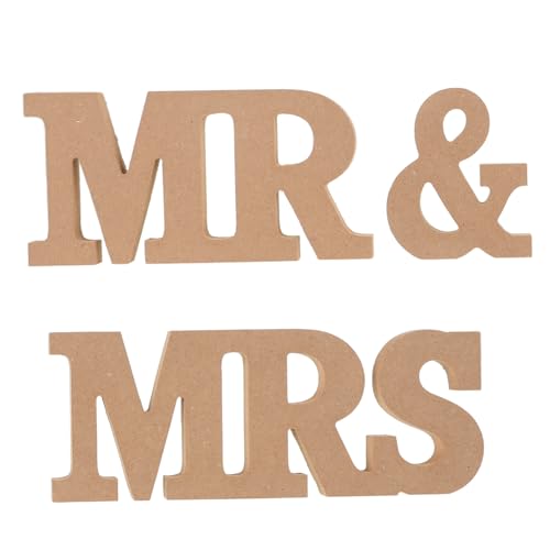 Ciieeo Hochzeitsschild Aus Holz Freistehendes Hochzeitsschild „Mr & Mrs“ Tischschild Tischdekoration Für Hochzeit Tischaufsatz Dinner Dekoration Verlobungsparty Dekoration Mr Und von Ciieeo