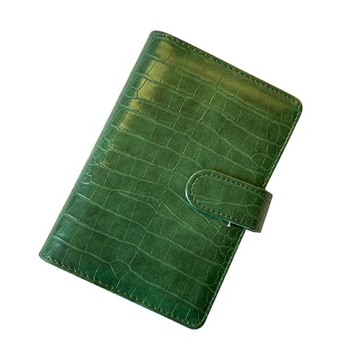 Ciieeo Kassenbuch A6 Pu-leder-binder Sammelalbum Mit Einbanddeckel Vintage Zeitschrift Binder Notizblock Lose- A6 Hefter Notizblock Budgetordner Lederbinder Reisen Notizbuch Memorandum von Ciieeo