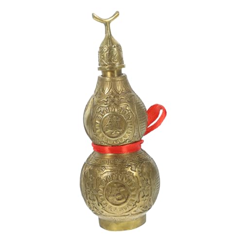 Ciieeo Klatsch Feng Shui Kürbissimulation Kalebassen Messing Kürbiskürbis Verzierungen Kürbisdekor Kürbis Basteldekor Desktop Kalebasse Verzierungskürbis Ornamente Messingkürbis Goldenes von Ciieeo