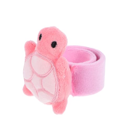 Ciieeo Plüschpuppenarmband Schildkrötenarmbänder Armbänder für Handgelenke Schildkröte Lockeres Armband Süßes Schildkröten-Schlagarmband Raffendes Slap-Armband- Rosa von Ciieeo