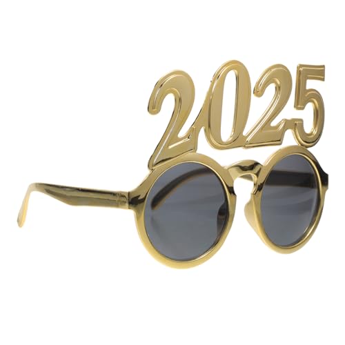 Ciieeo Silvesterbrille 2025 Zahl Sonnenbrille Brille Neuheit Brille Geburtstagsparty Gastgeschenke Zubehör Fotoautomaten-Requisiten Kinder Erwachsene Halloween Abschlussfeier von Ciieeo