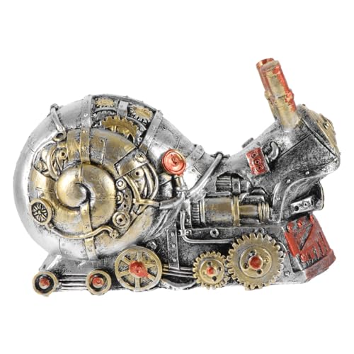 Ciieeo Steampunk Ornamente Für Den Innenbereich Steampunk Tierfiguren Miniaturfiguren Dekoration Für Zuhause Schnecke Desktop Dekoration Schreibtischdekoration Vintage Dekoration von Ciieeo