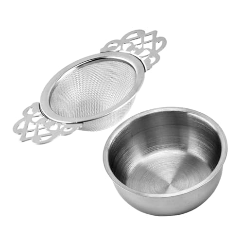 Ciieeo Teesieb Aus Edelstahl Geschenkpapier Für Süßigkeitenbecher Teebecher Teeständer, Tee-ei Slipper-sohlenfutter Vasen Deko-schlüsselanhänger Mesh-tee-ei Rostfreier Stahl Silver von Ciieeo