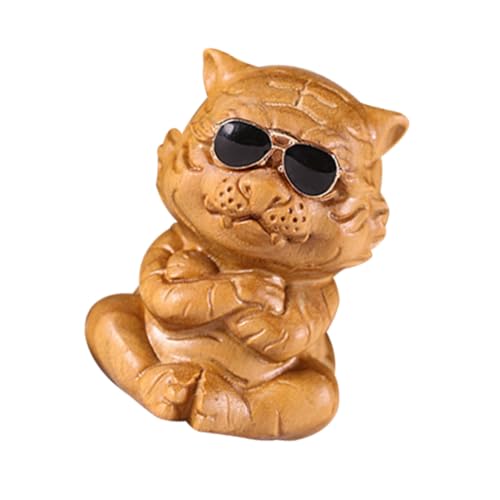 Ciieeo Tiger Ornamente Mini Dekoration Dekoration Für Zuhause Haustier Spielzeug Kuchen Ornament Tisch Miniaturen Chinesische Sammlerfiguren 2022 Chinesisches Sternzeichen von Ciieeo