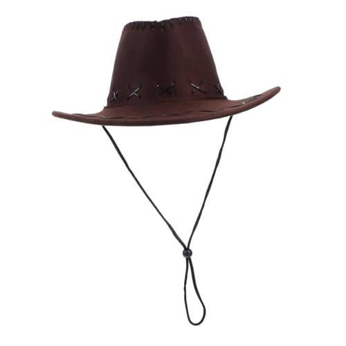 Ciieeo Western-cowboyhut Für Kinder Partydekorationen Jugend-cowboy-hut Party-cowgirl-hut Unisex-cowgirl-hut Western-cowgirl-hut Cosplay-hut Für Kinder Partyhut Polyester Coffee von Ciieeo