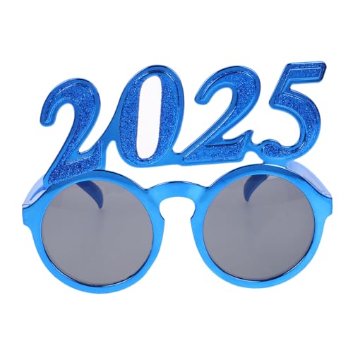 Ciieeo digitale Brille Partyzubehör für das neue Jahr Neuartige Sonnenbrille Silvester Fotoautomat brillen party zubehör Foto-Requisiten für das neue Jahr Silvester Brille Stk Blue von Ciieeo