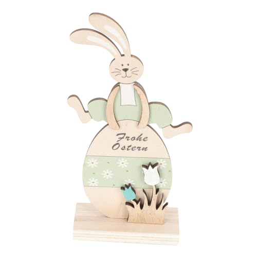 Ciieeo posiert Ostern hasenfigur holzfigur Meditierende Hasenstatue Ostern aus Schreibtischdekorationen Mini-Tierspielzeug Hasenschmuck Osterhasen basteln Yoga von Ciieeo