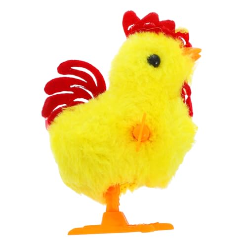 Ciieeo springendes Huhn für Geburtstagsgeschenk Geburtstags Ostern Hähnchen Stofftier Chicken Nugget Plüsch Hahn Hühnerleiter Plastik von Ciieeo