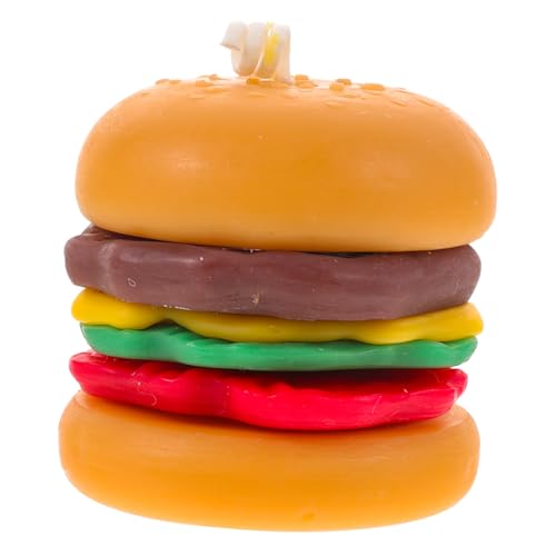 Mini-burgerkerzen Duftkerze Hochzeit Künstlicher Hamburger Duftkerze in Burgerform Geburtstagskerze Simulierter Burger Fast-food-burger-ornament Rauchlose Kerze Teelicht Soja-wachs von Ciieeo