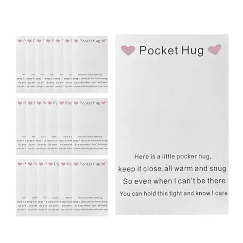 Blanko-Karte für kleine Taschen, niedliches kleines Herz, Geschenkkarte, niedliche Mini-Dekoration, Umarmung, besondere Ermutigungstasche von Cikiki