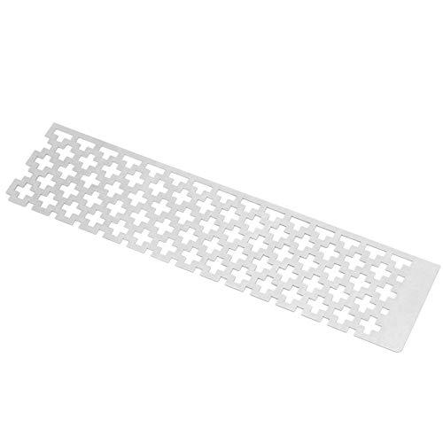 Cikonielf 5D Diamantmalerei Lineal Edelstahl Quadrat Mesh Lineal DIY Diamantmalerei Fix Tools Leere Gitter Lineale von Cikonielf