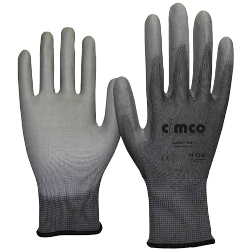 Cimco Skinny Soft grau 141262 Nylon-Arbeitshandschuhe, Größe: 11, XXL EN 388, 1 Paar von Cimco