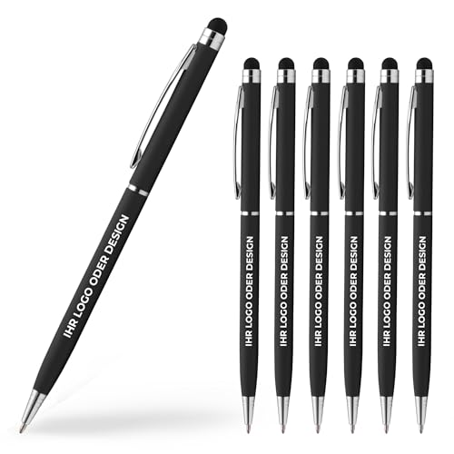 Cimpress Kugelschreiber mit eigenem Logo bedrucken, Ballpoint Stift personalisiert, Geschenk für Mitarbeiter oder Kunden, Ideal als Werbeartikel, Firmengeschenk von Cimpress